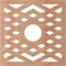 Ekena Millwork Chevron Wood Fretwork Pierced Ceiling Medallion, Cherry, 36"OD x 9 3/8"ID x 1/4"T CMWP36X36X0250CHCH - alternate 4
